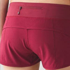 lululemon speed shorts